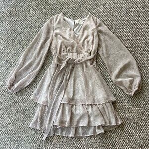 Leopard Tan/White Dress